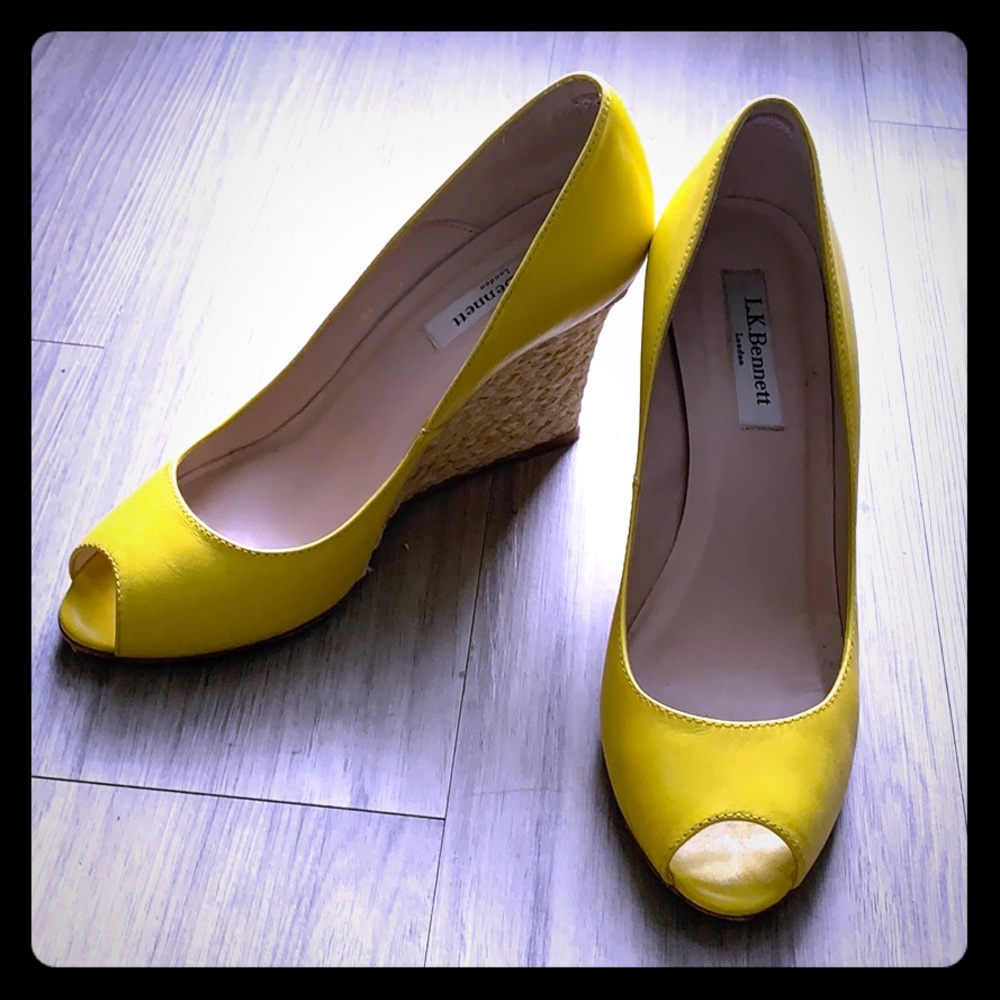 L.K. Bennett espadrille wedges